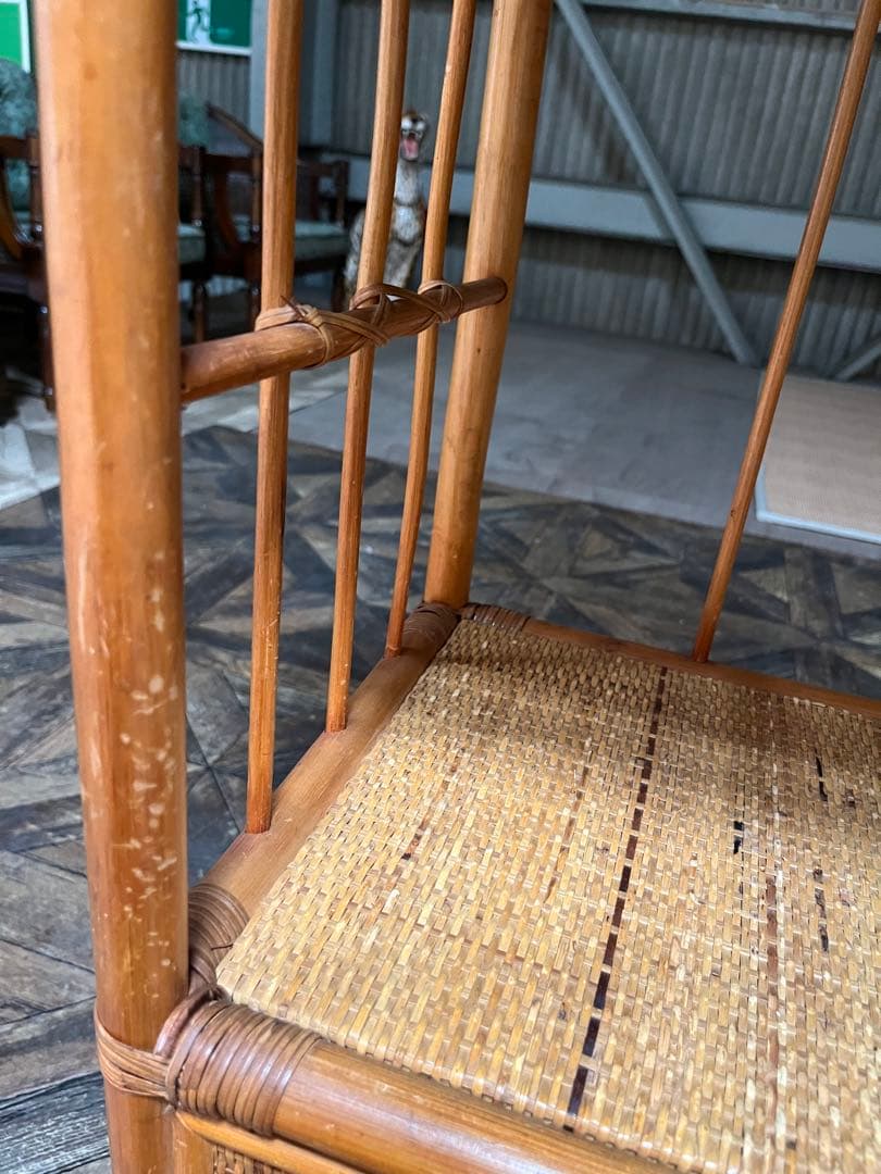 アーチ型 籐 ラタン 棚 インテリア 昭和レトロ 飾り棚