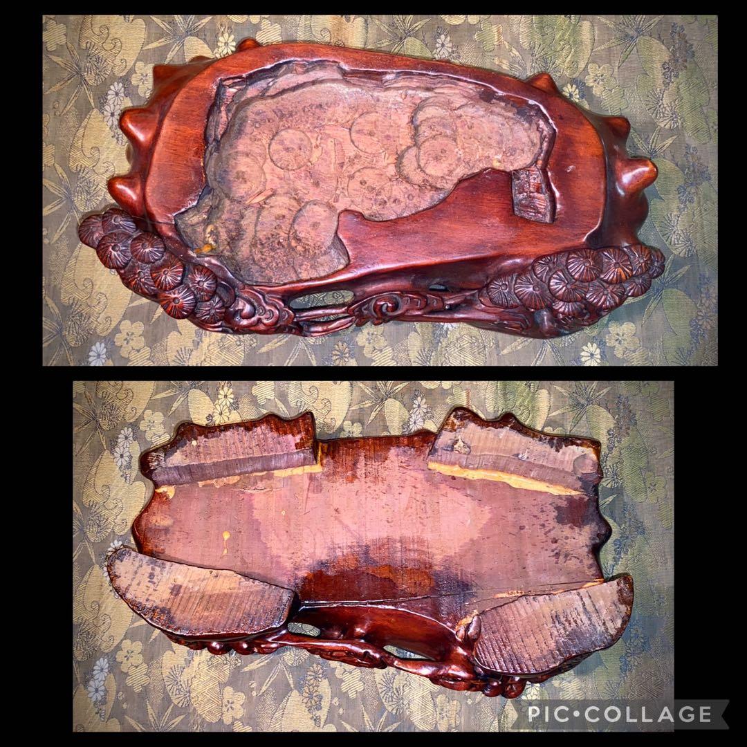 6308 霊璧石 桐箱付 『瑞雲』 横30(cm) 8.48kg太湖石