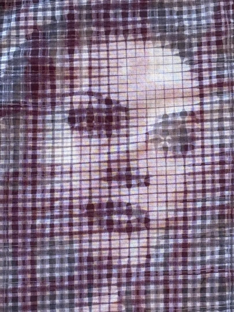 Jean-PaulGAULTIERFEMMEパワーネットフェイスプリント赤刺繍