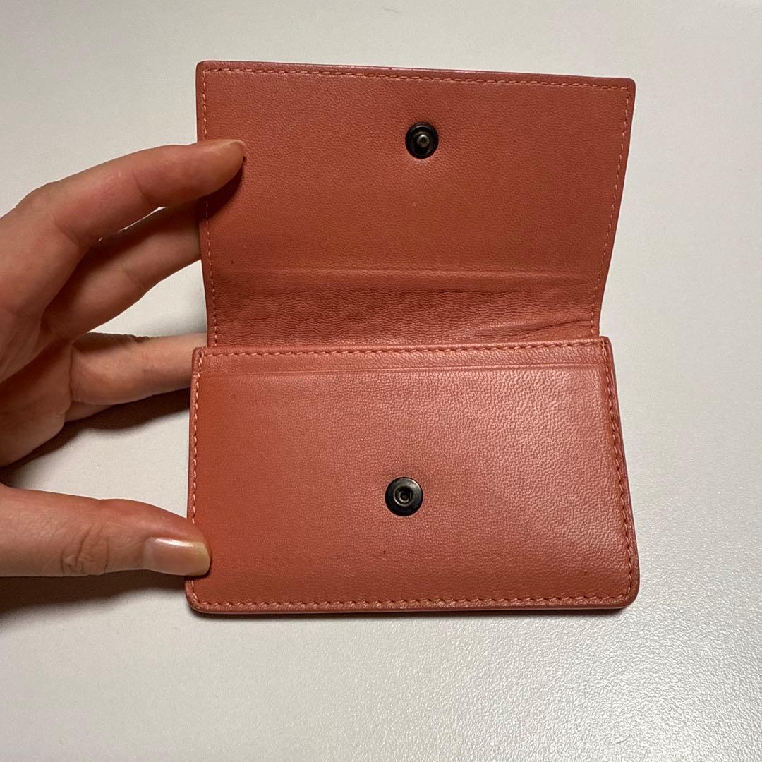 ボッテガ/名刺入れ/ピンク