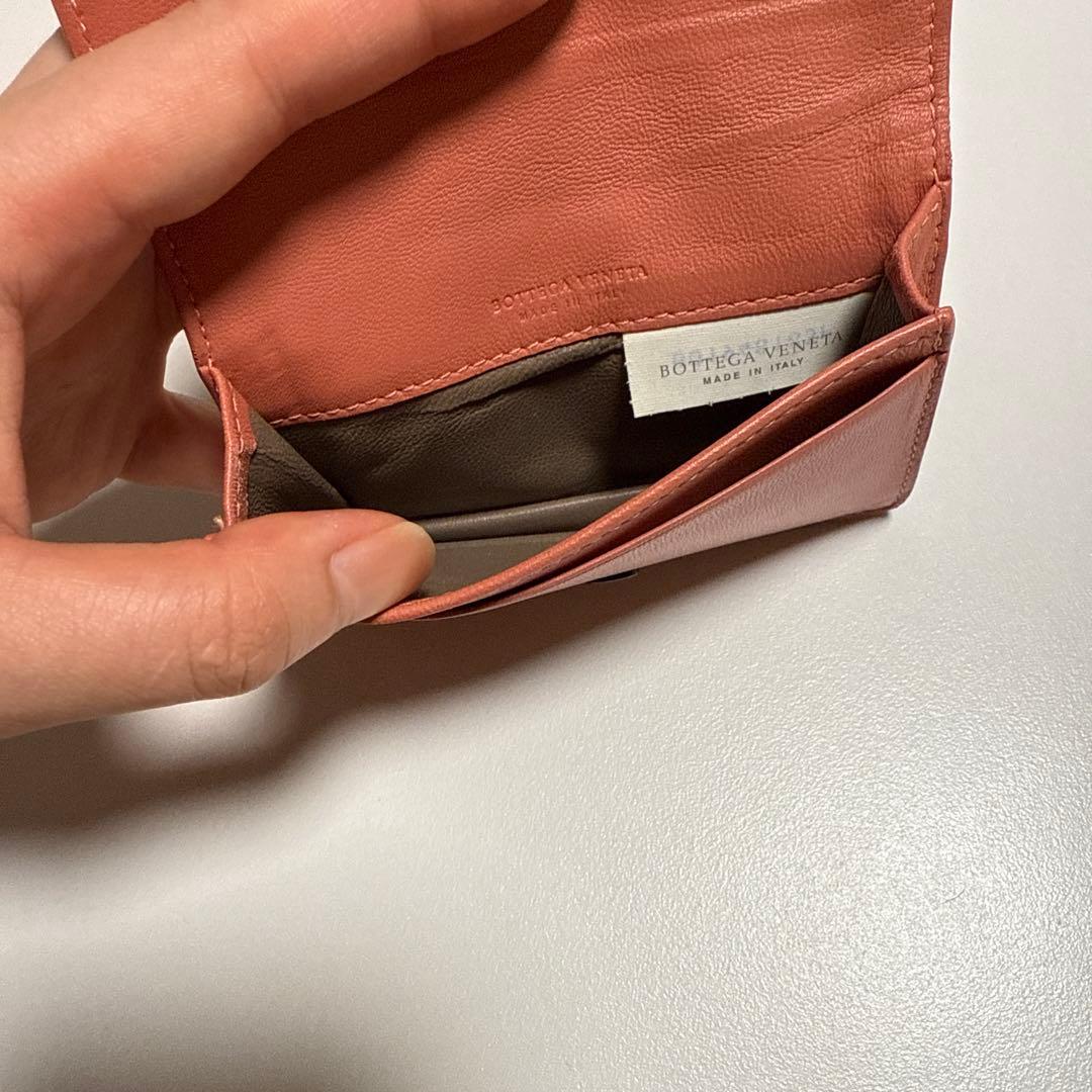 ボッテガ/名刺入れ/ピンク
