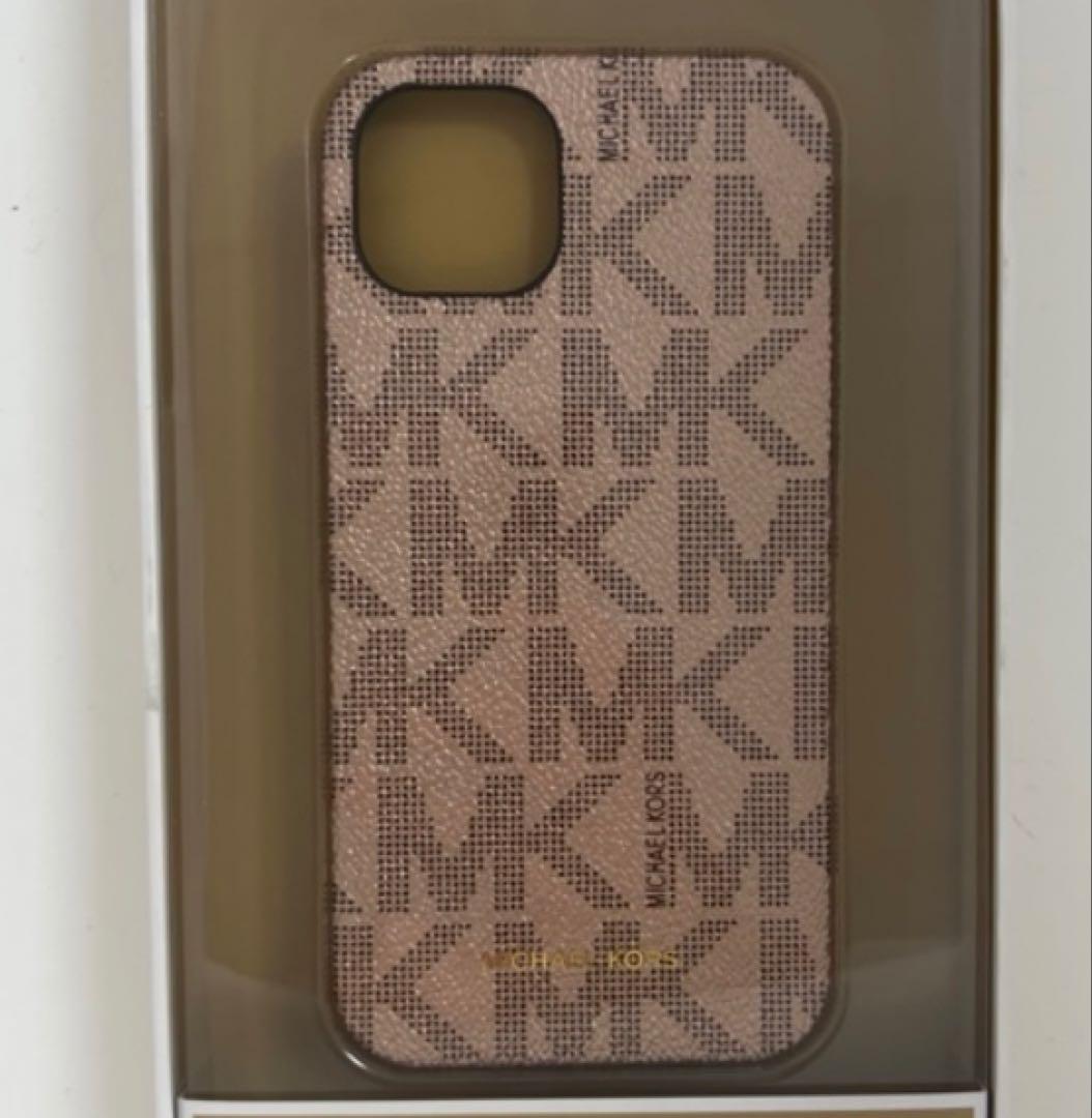 未使用 美品 ブランド品マイケルコース iPhone13 対応 ローズ ロゴ