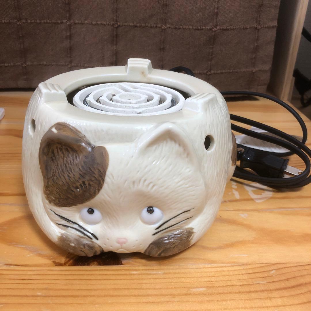 あったかいね 猫　ねこ型電気コンロ 電熱器 徳利 熱燗セット 昭和レトロ