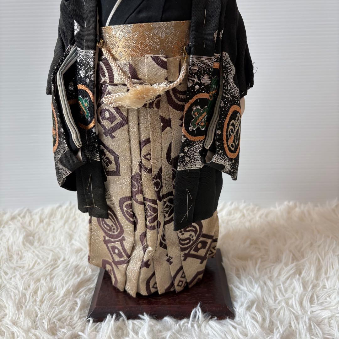 極美品 古い市松人形 45cm 箱入り 元箱 男の子