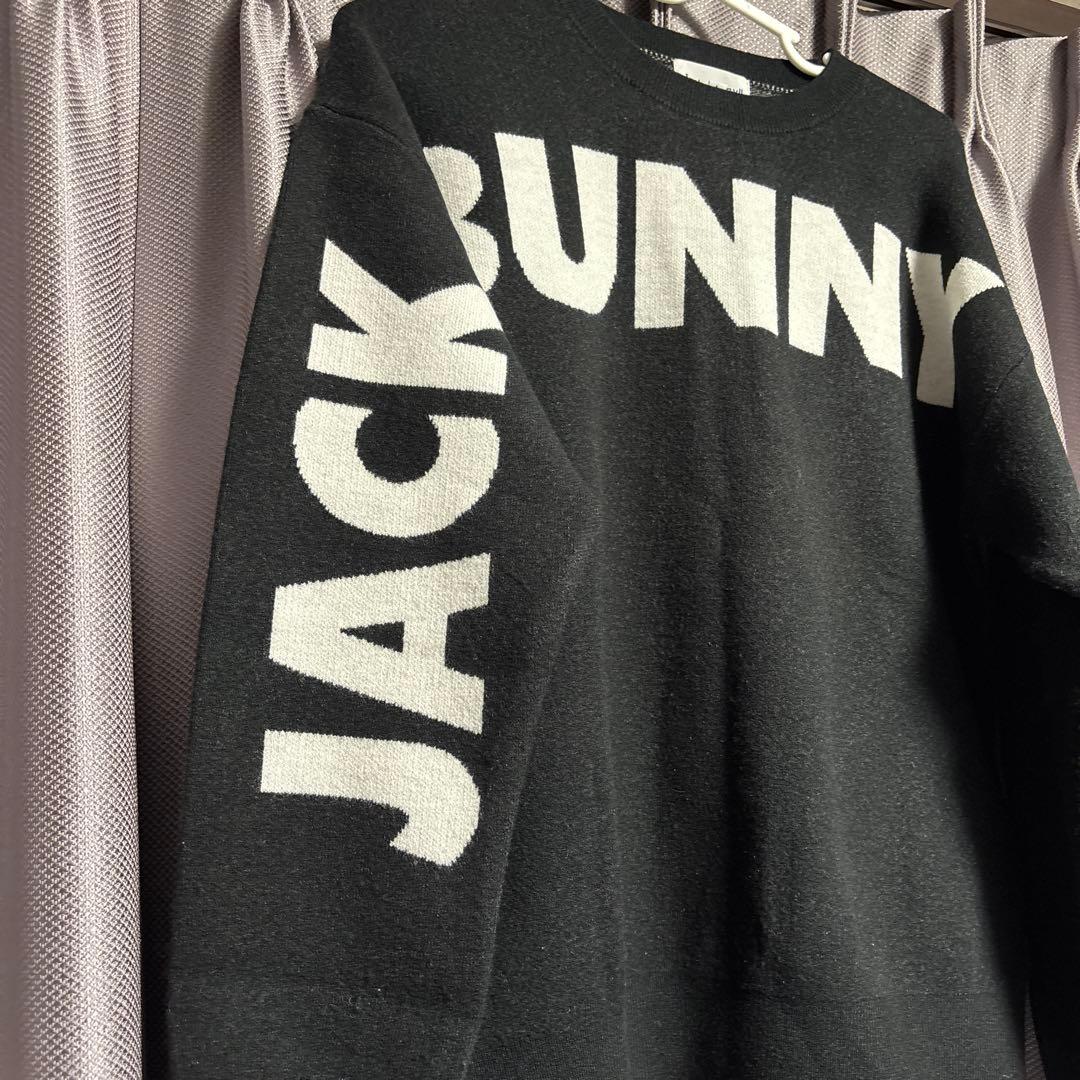 JACK BUNNY ロゴセーター ブラック