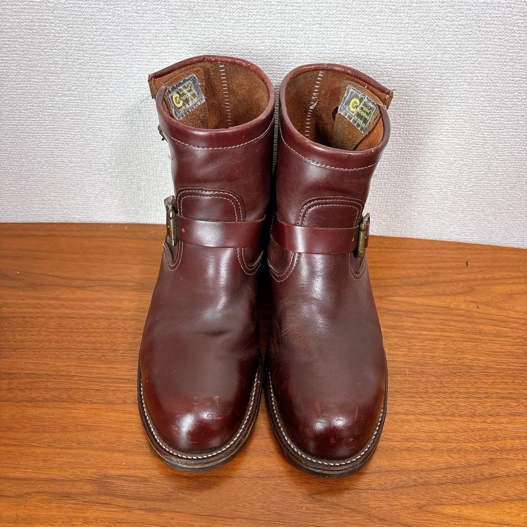 CHIPPEWA チペワ ショートエンジニア ブーツ バーガンディ US8.5E
