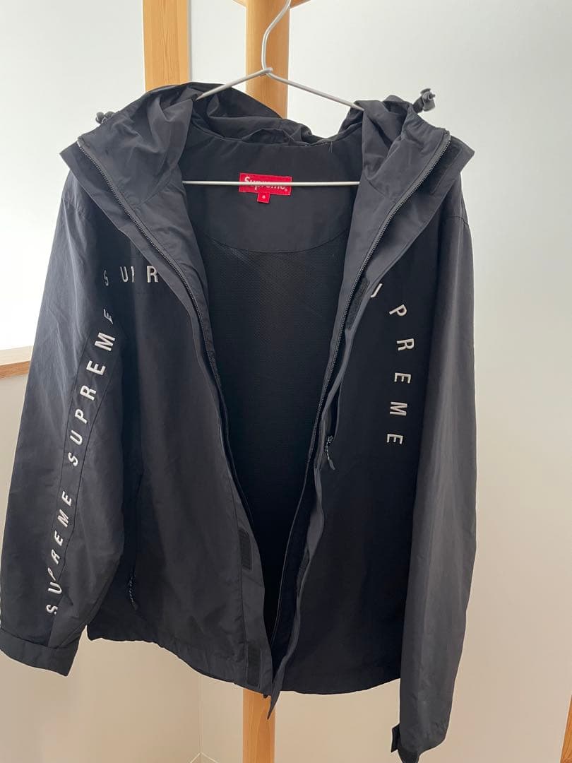 SUPREME Cleve Logos Ripstop Jacket 黒 S