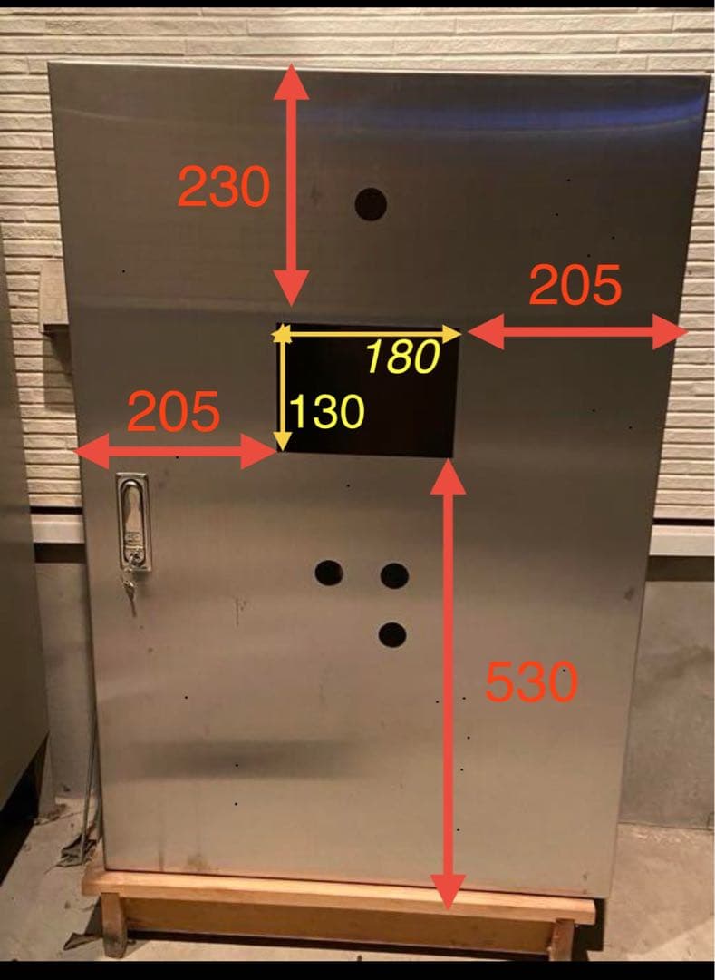 日東工業 ステンレス　型窓付キャビネット 片扉 NITO N425154