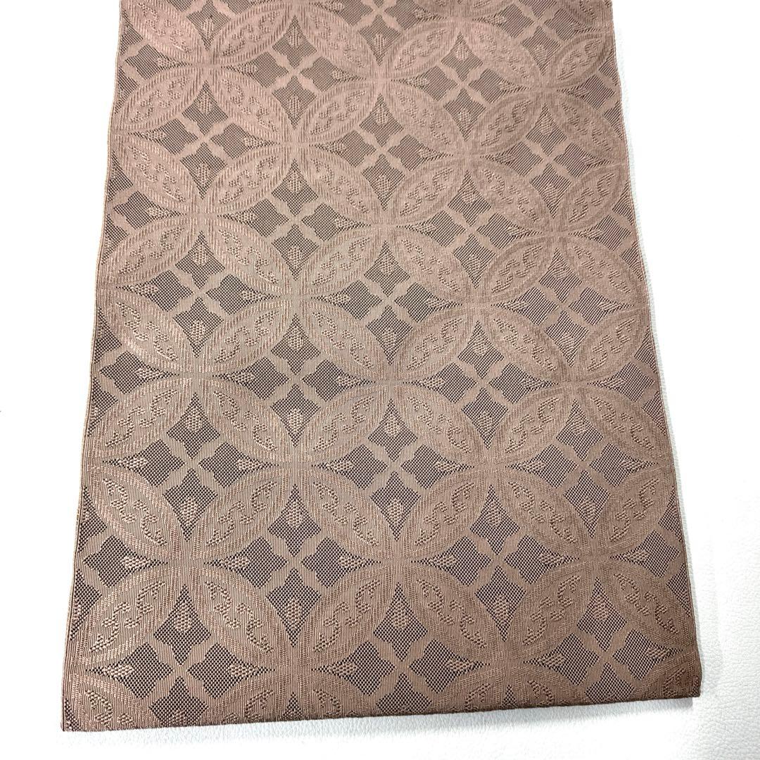 専用帯6121●東京ますいわ屋扱い 西陣 浅田綴謹製 高級正絹 全通名古屋帯七宝