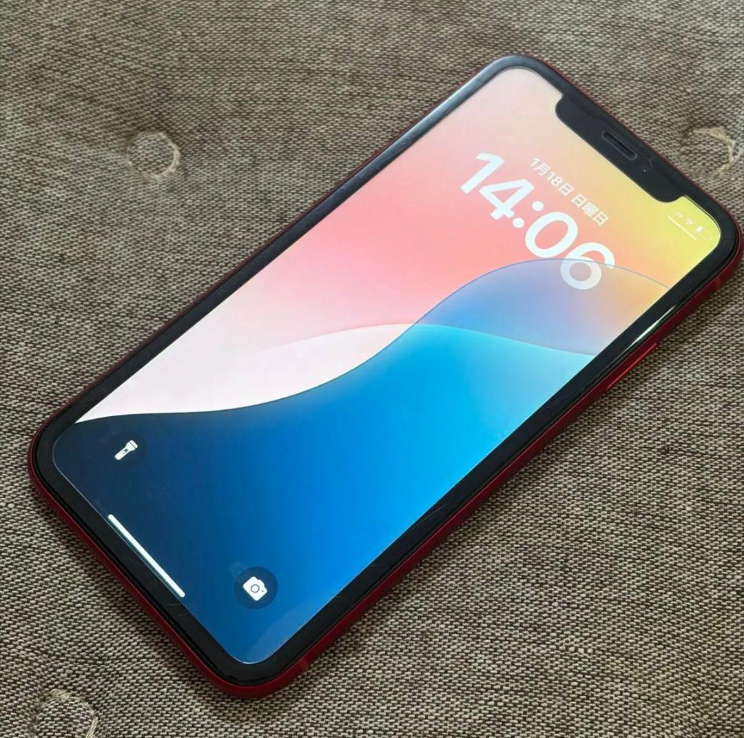 美品　iPhone XR 64GB レッド バッテリー 78% SIMロック解除