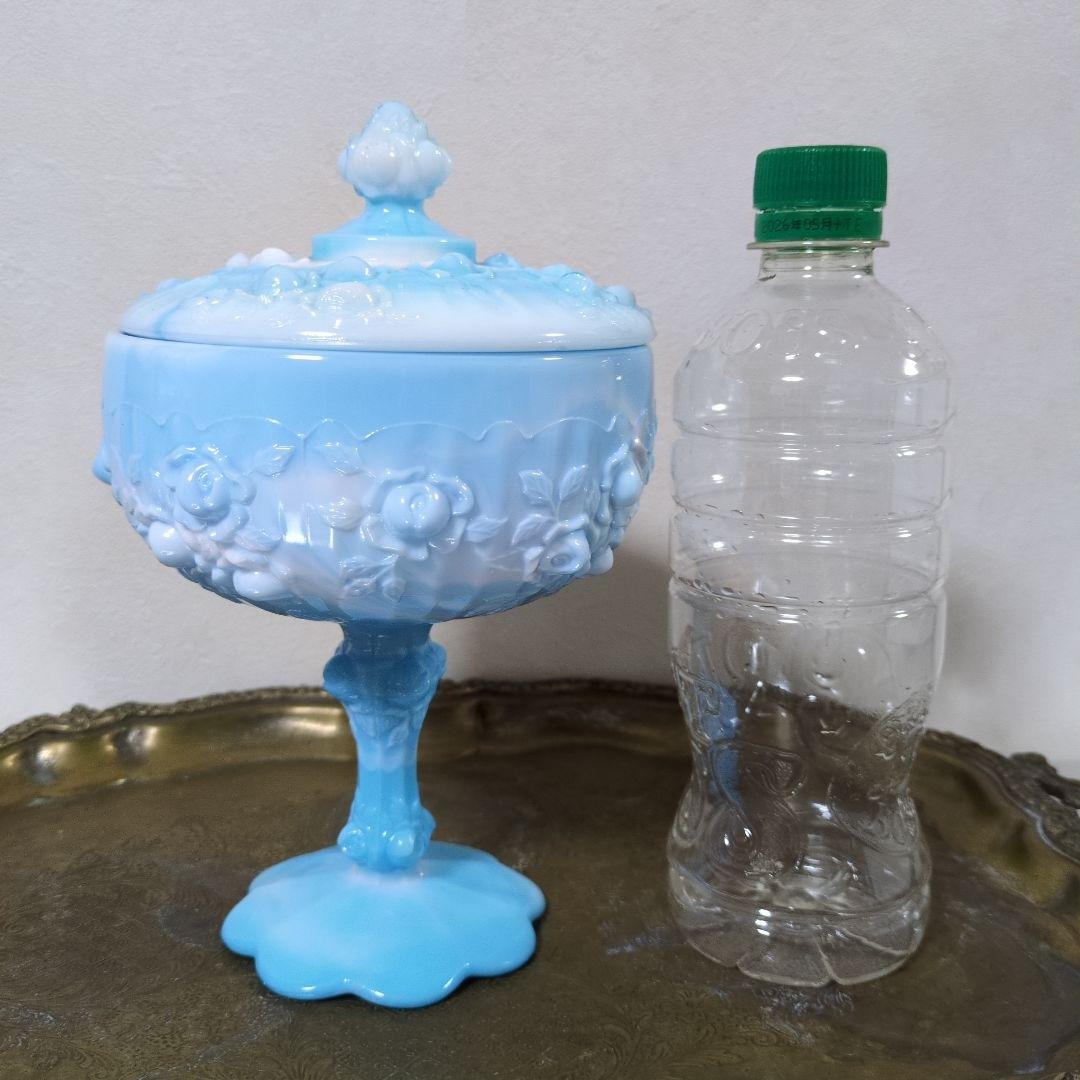 1940年代 Fentonフェントン フタ付きキャンディディッシュ