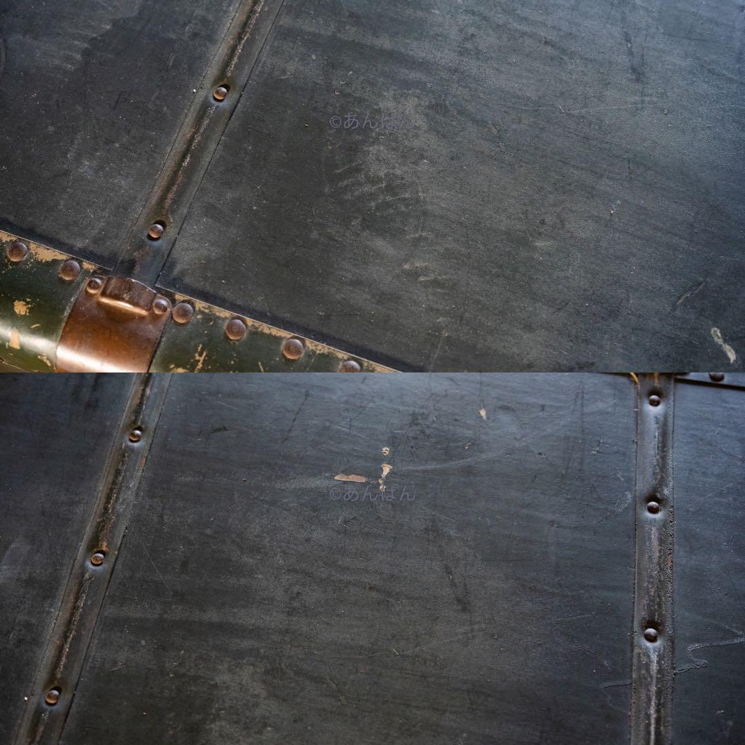 アンティーク ヴィンテージ US レトロ 船舶トランク 什器 バッグ　トランク