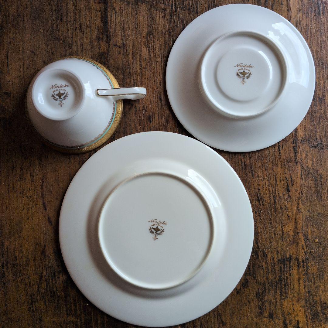 ノリタケ トリオ フロレンシア バラ 金彩