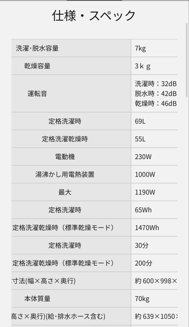 はちわれさま専用中古Panasonic ドラム式洗濯機 NA-VG710L