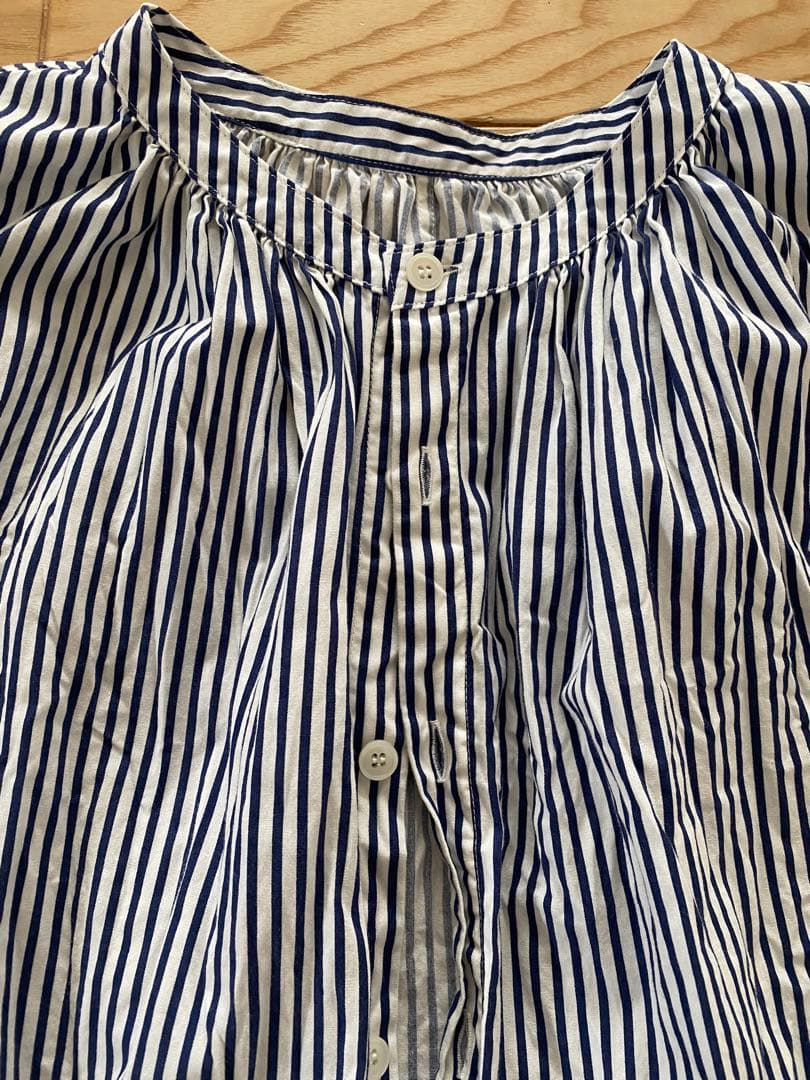 grin ストライプ 長袖シャツ