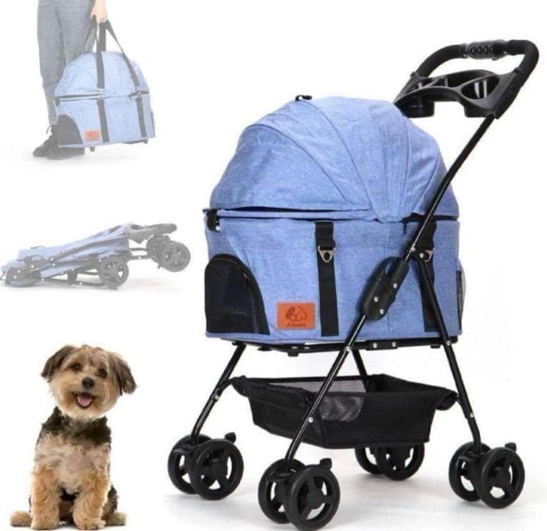 最終セール✨分離式2WAYペットカート 軽量4輪360°回転 犬猫OK