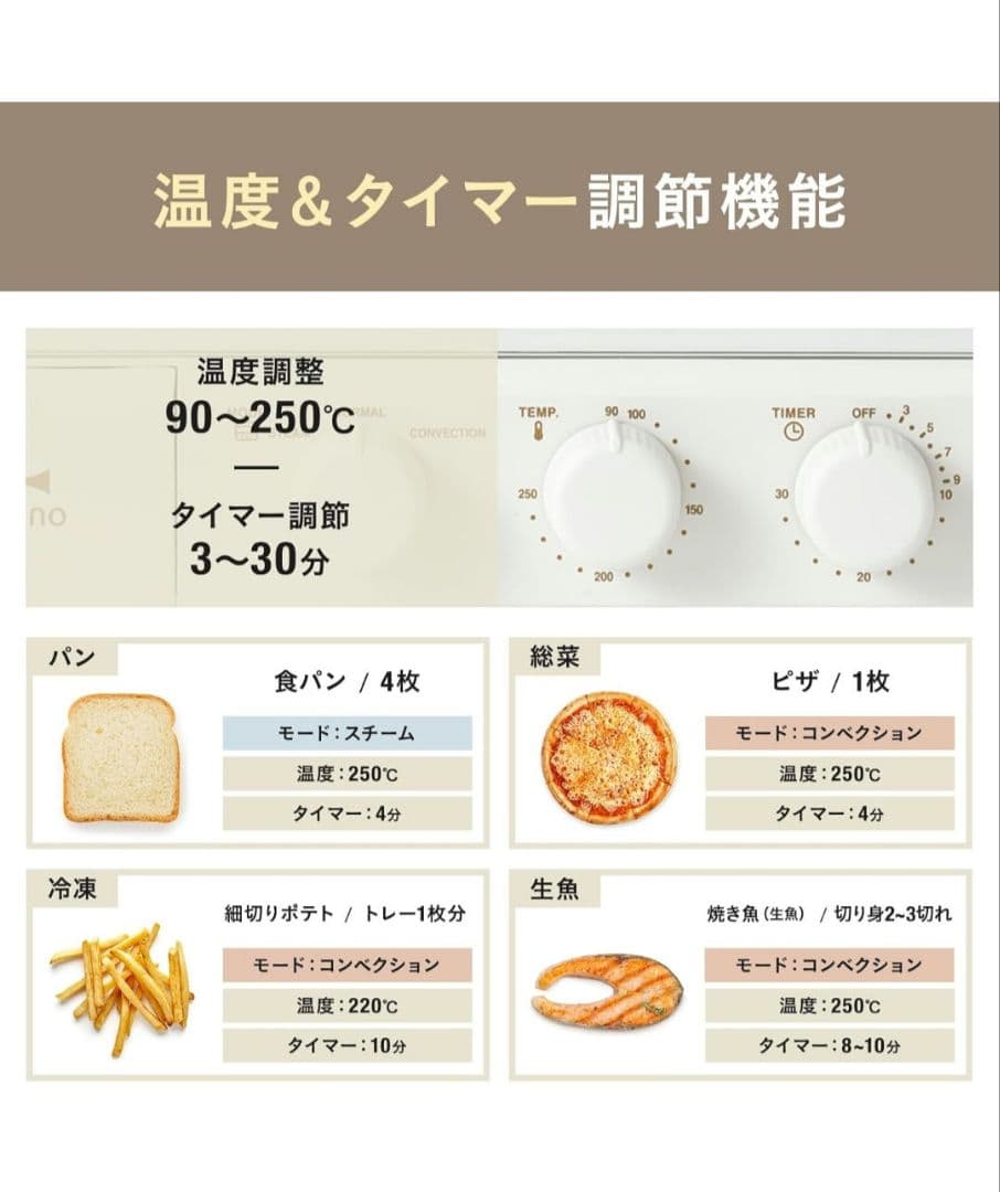 新品未使用品 BRUNO ブルーノ オーブン トースター BOE067 4枚焼き