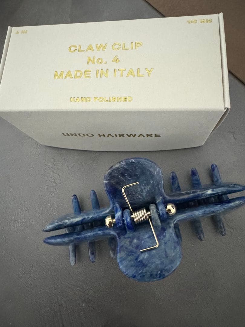 日本未入荷ブランド UNDO HAIRWARE ブルー　ヘア　クリップ