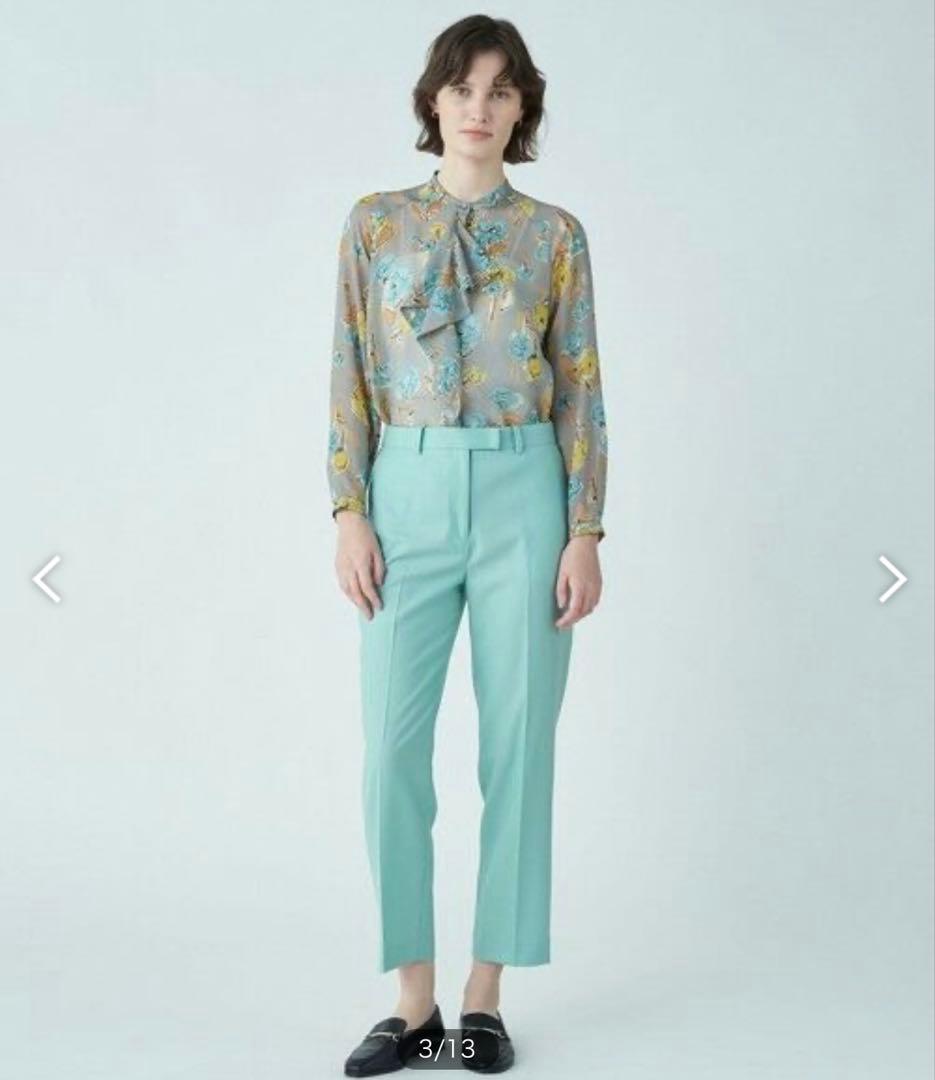 【新品未使用】リンズフラワープリント ボウタイブラウス　トゥモローランド