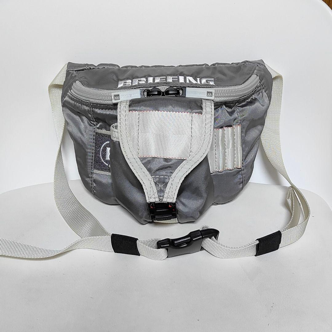 ブリーフィング ゴルフ ウェストバッグ ウェストポーチ グレー色