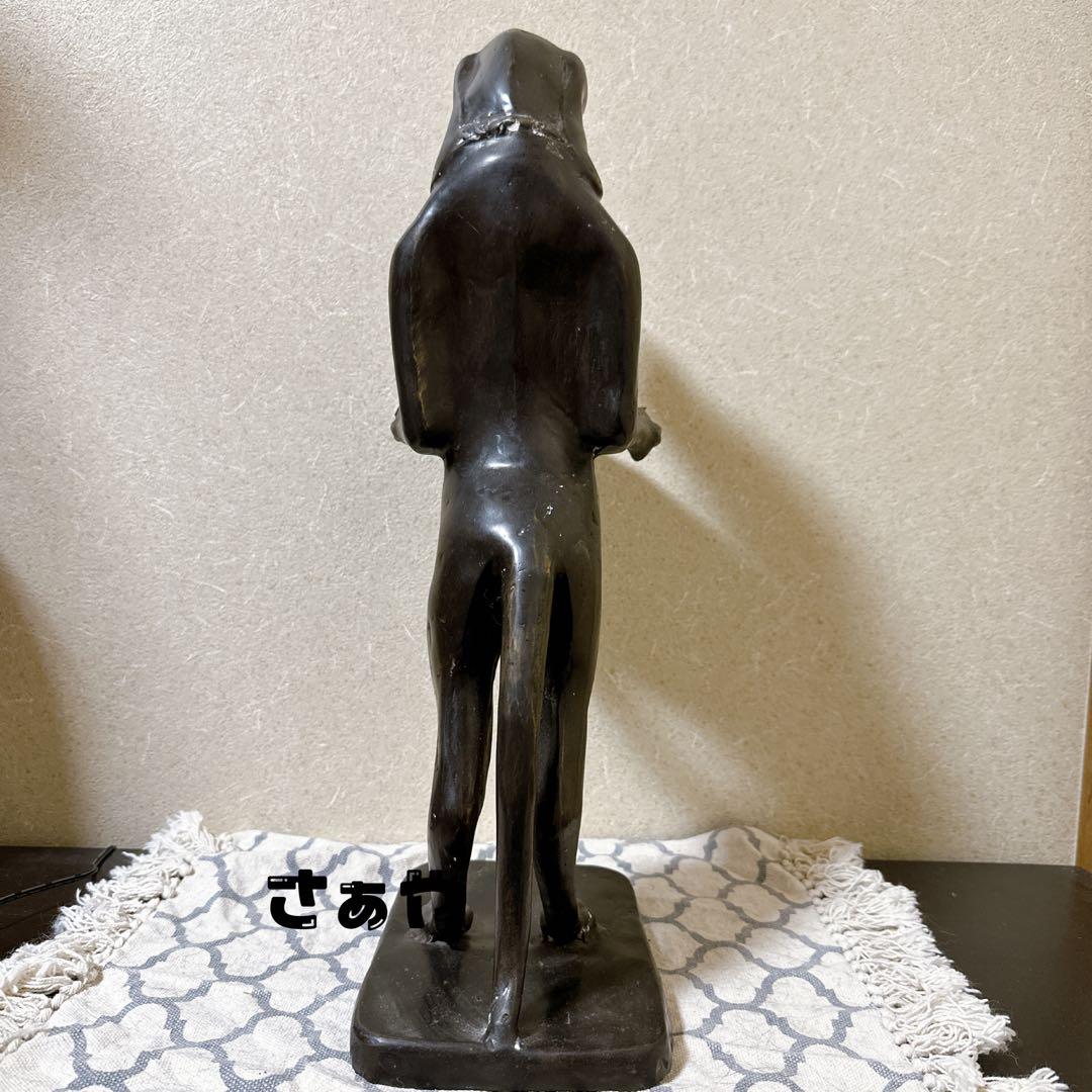 銅置物⑅犬(丸皿)⑅インドネシア