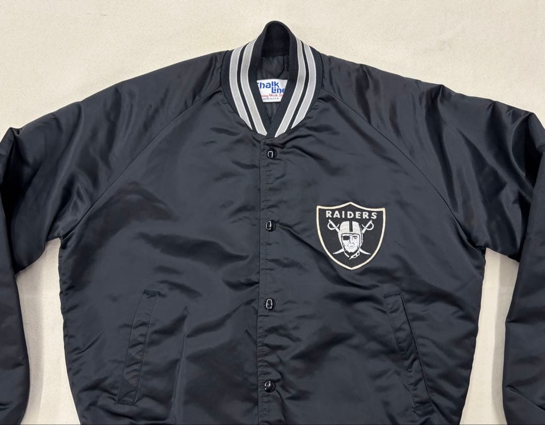 80's USA製 Chalk Line RAIDERS スタジャン