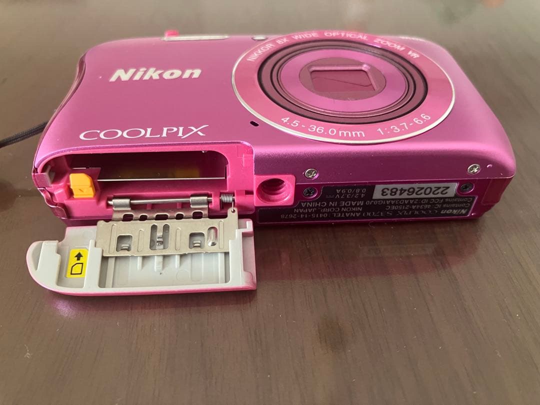 【動作確認済み】Nikon COOLPIX S3700 デジカメ　人気色ピンク