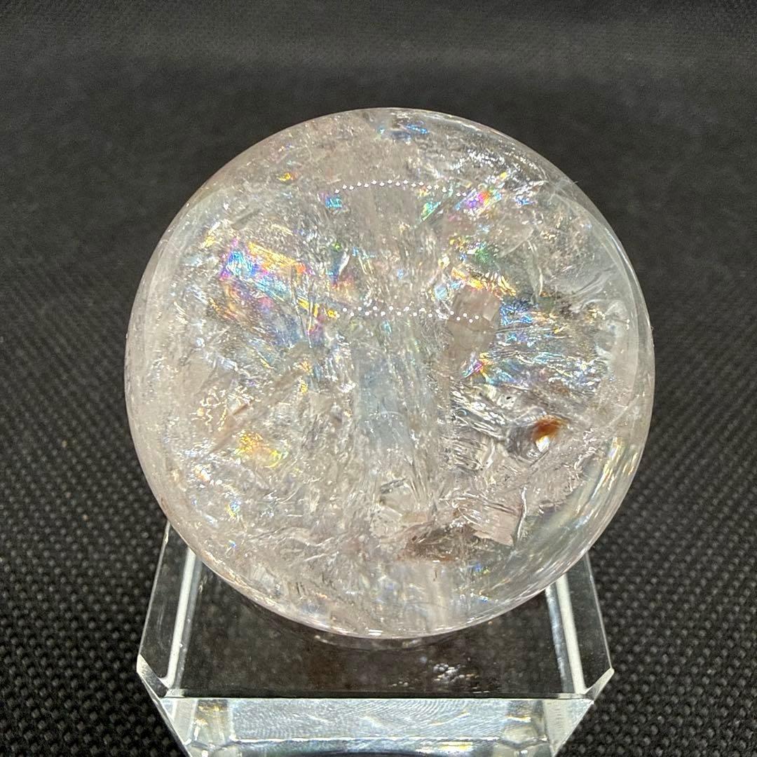 爆虹♪天然石　アゼツライト　ギラギラ虹だらけ♪【薄いピンク】