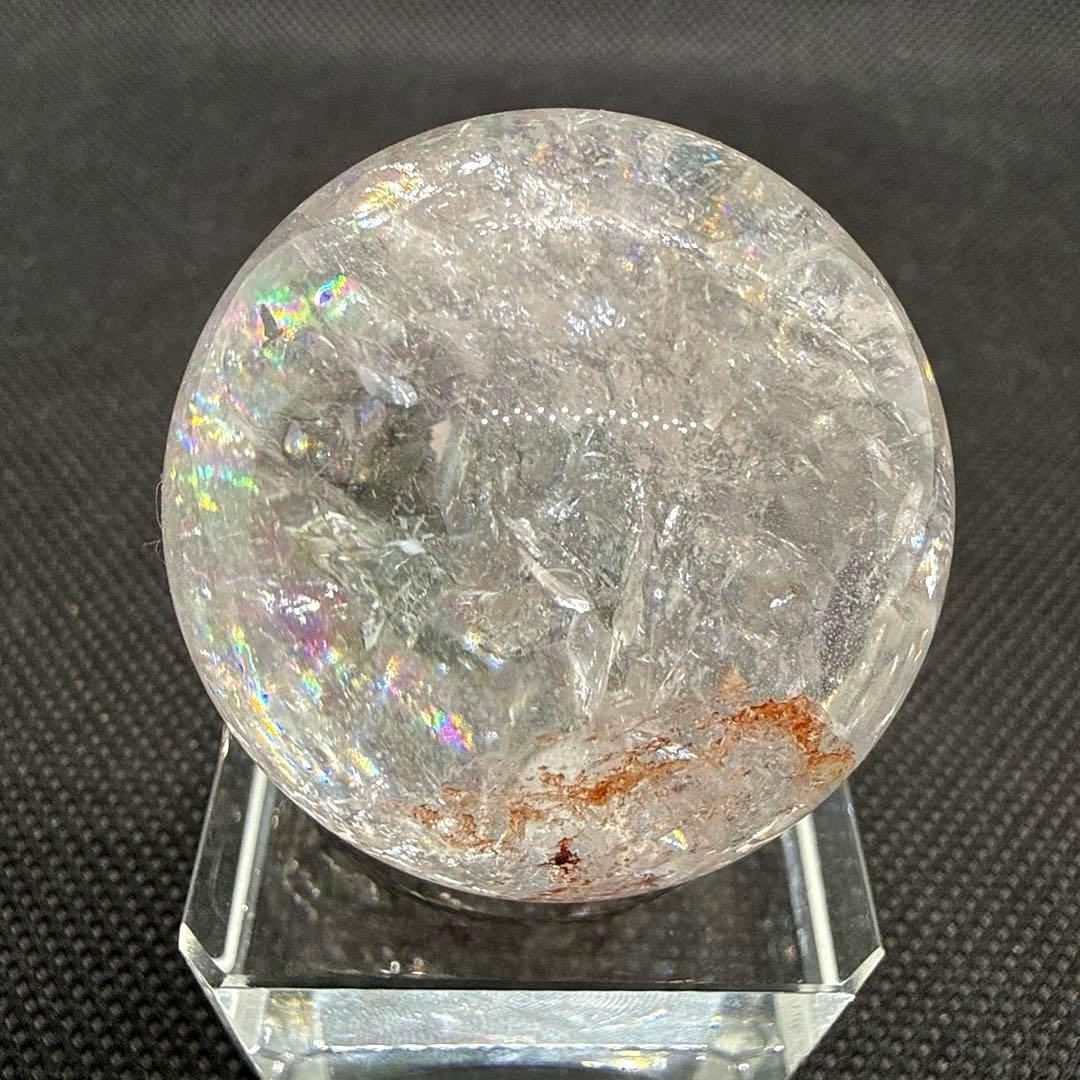 爆虹♪天然石　アゼツライト　ギラギラ虹だらけ♪【薄いピンク】