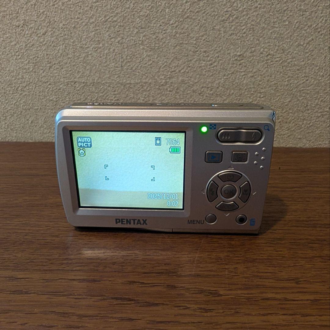 ★【初心者セット 平成レトロ】乾電池で楽々 PENTAX Optio E60★