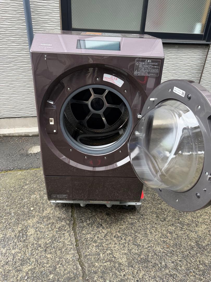 【美品】TOSHIBA 東芝 ドラム式洗濯機 TW-127XP1R ブラウン