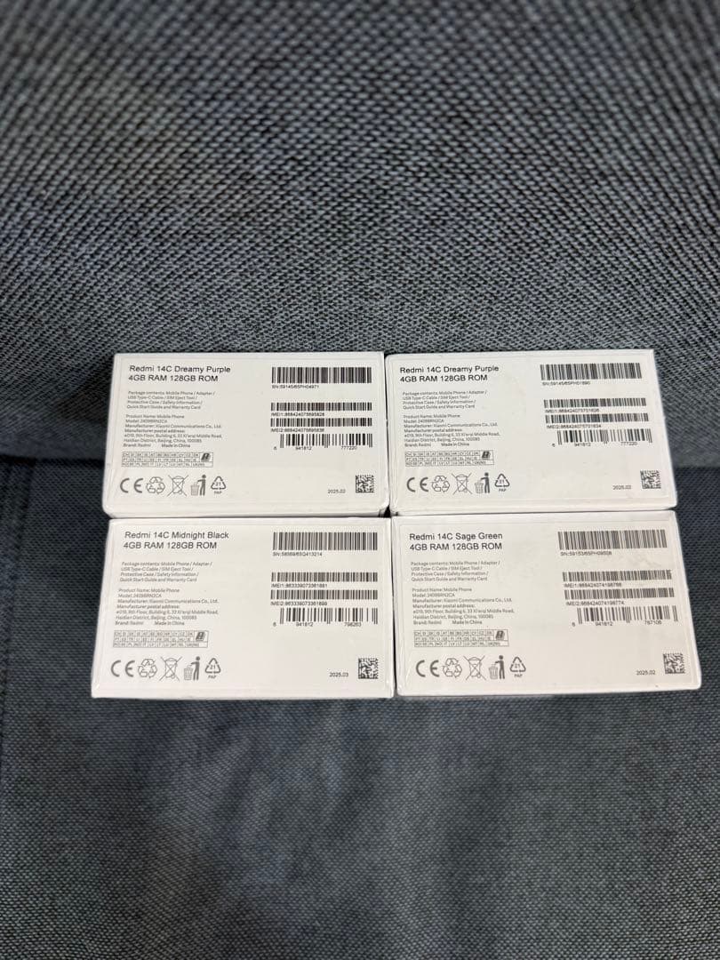 Redmi 14C 8GB 128GB 新品 x4台