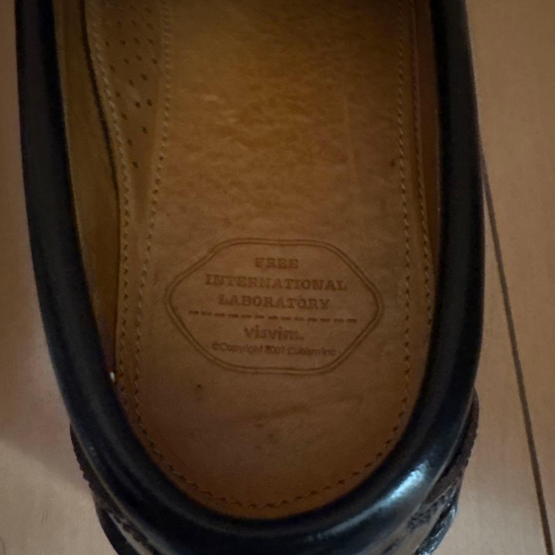 VISVIM FABRO FOLK BLACK US10 ローファー
