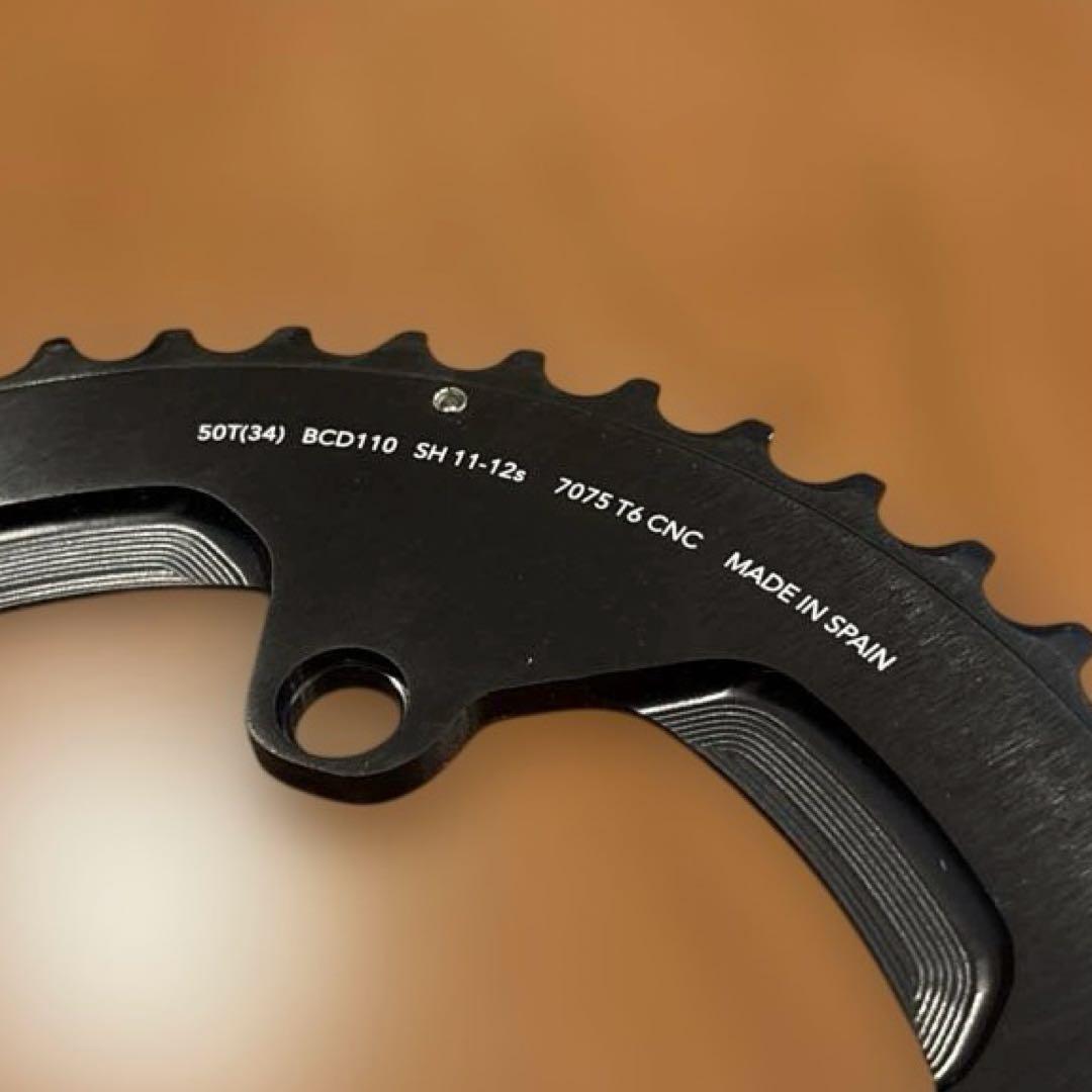 ト*ー様 ROTOR BCD110×4 エアロ 50/34 ＋ チェーンリングボ