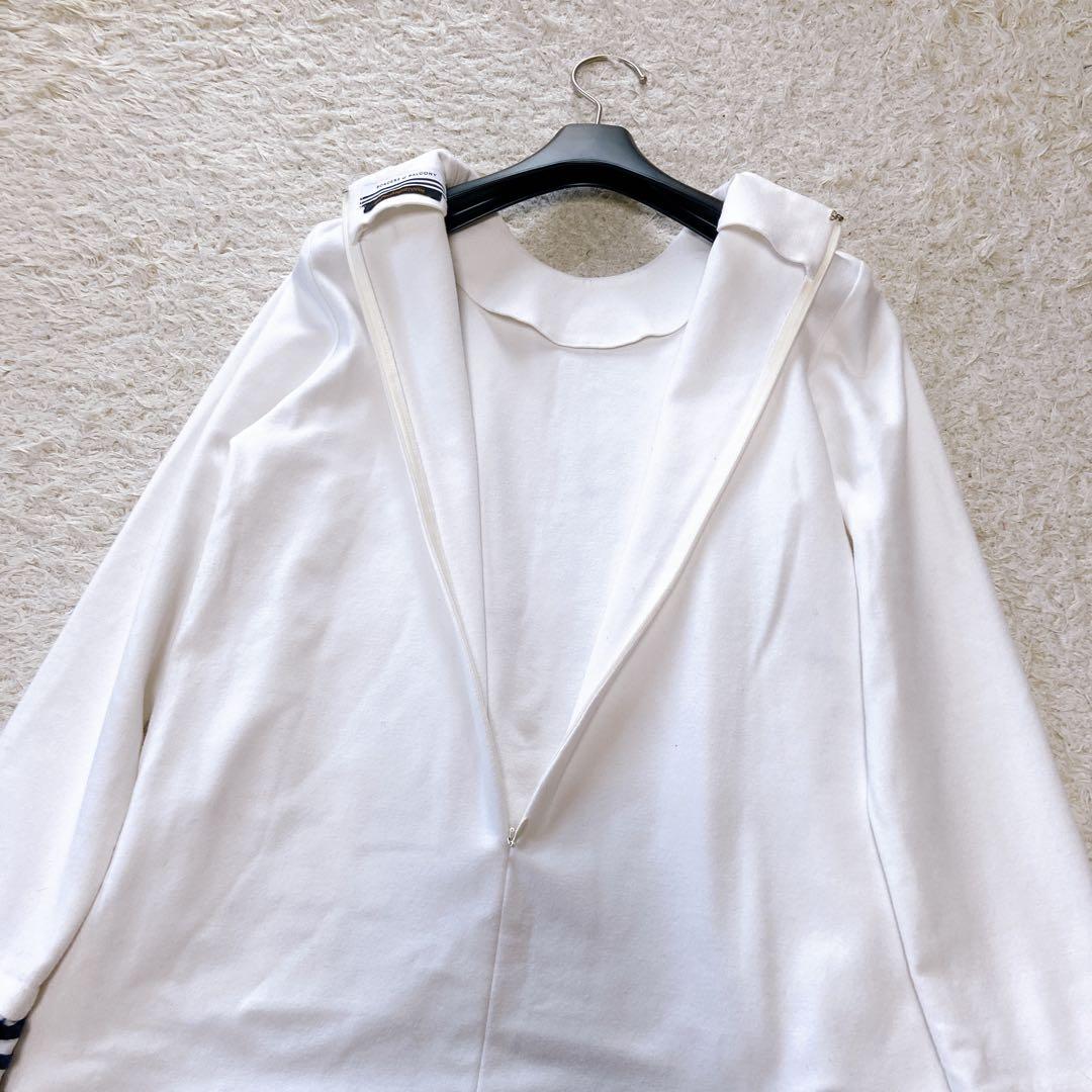 ボーダーズアットバルコニー　フリルスリーブブラウス カットソー　0size