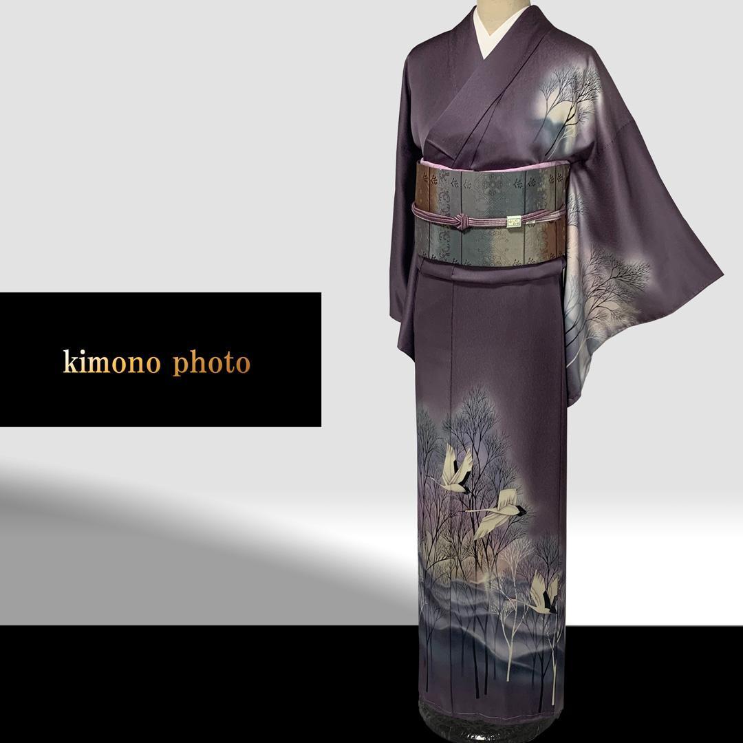 【新品、未使用】正絹【極上逸品】トールサイズ【手描き 友禅染】訪問着フルセット