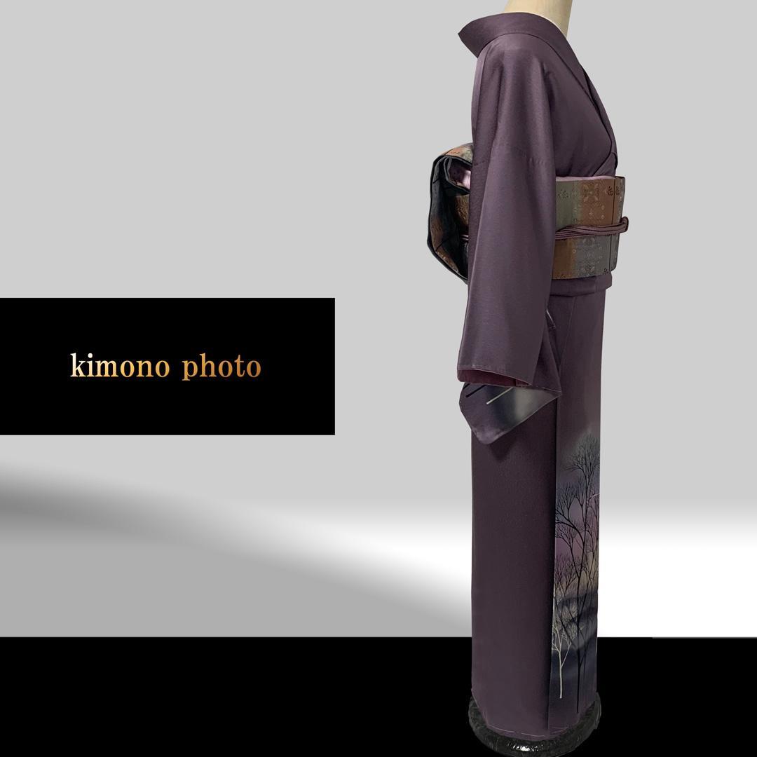 【新品、未使用】正絹【極上逸品】トールサイズ【手描き 友禅染】訪問着フルセット