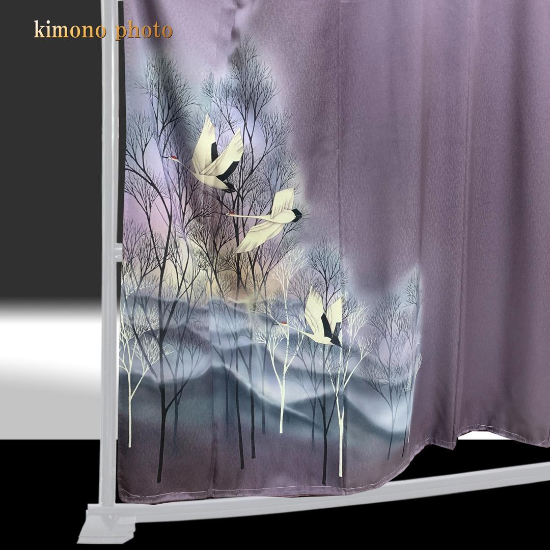 【新品、未使用】正絹【極上逸品】トールサイズ【手描き 友禅染】訪問着フルセット