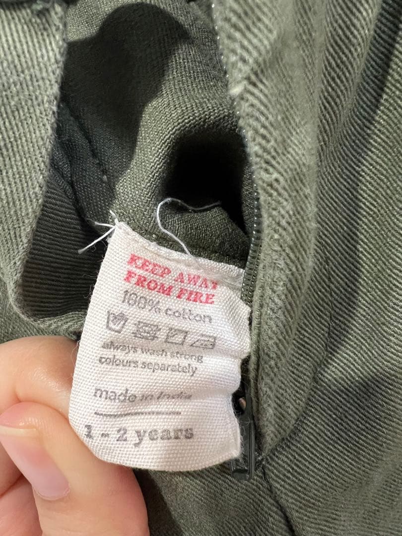 ロンパース・カバーオール apolina BIBI dungaree (forest) 1-2y