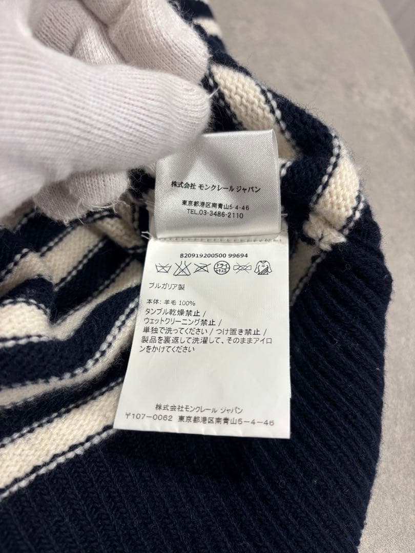 モンクレール　MONCLER ボーダータートルネックニット　ユニセックス