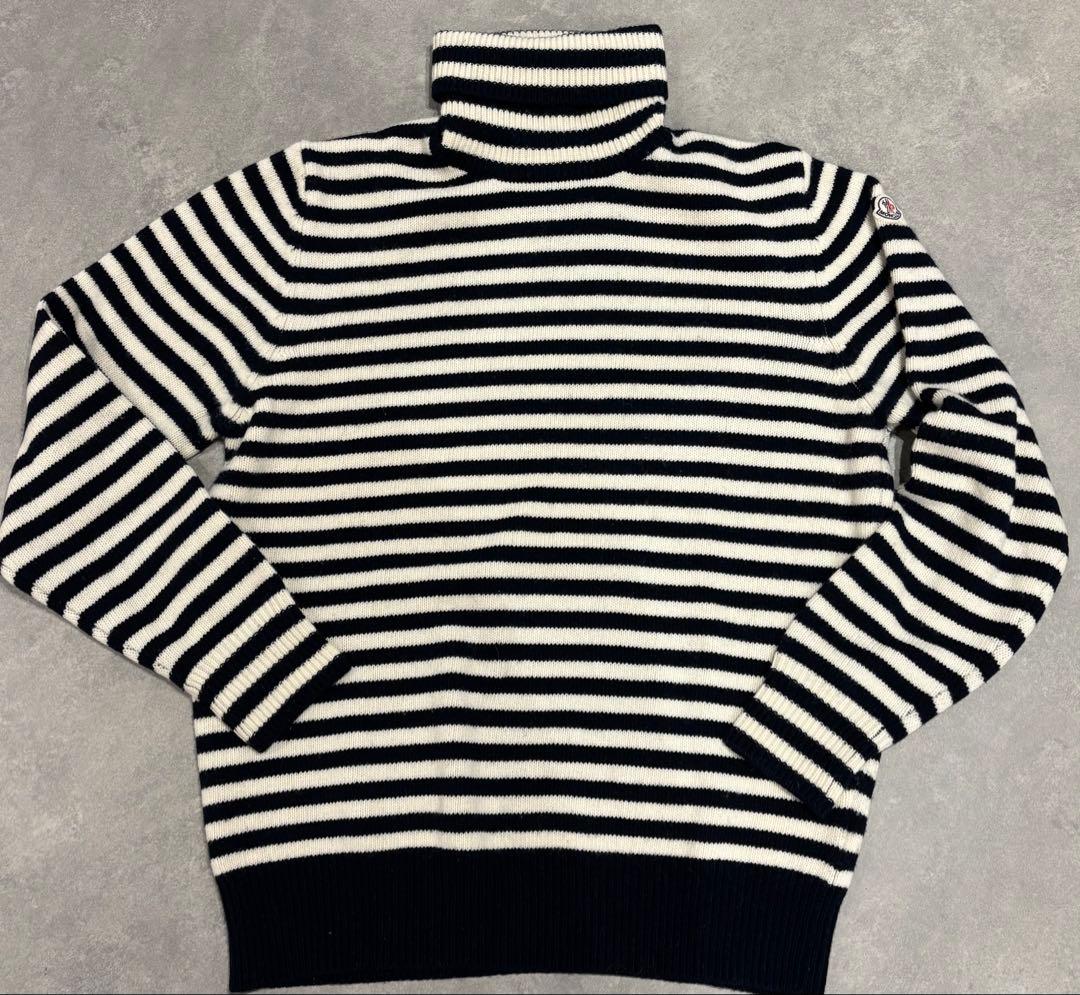 モンクレール　MONCLER ボーダータートルネックニット　ユニセックス