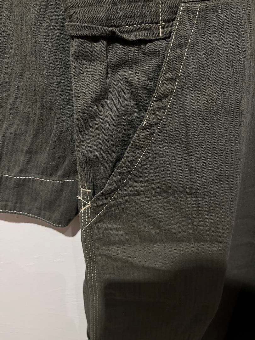 OLD CROW オールド クロウ OLIVE オールインワン ツナギ XL