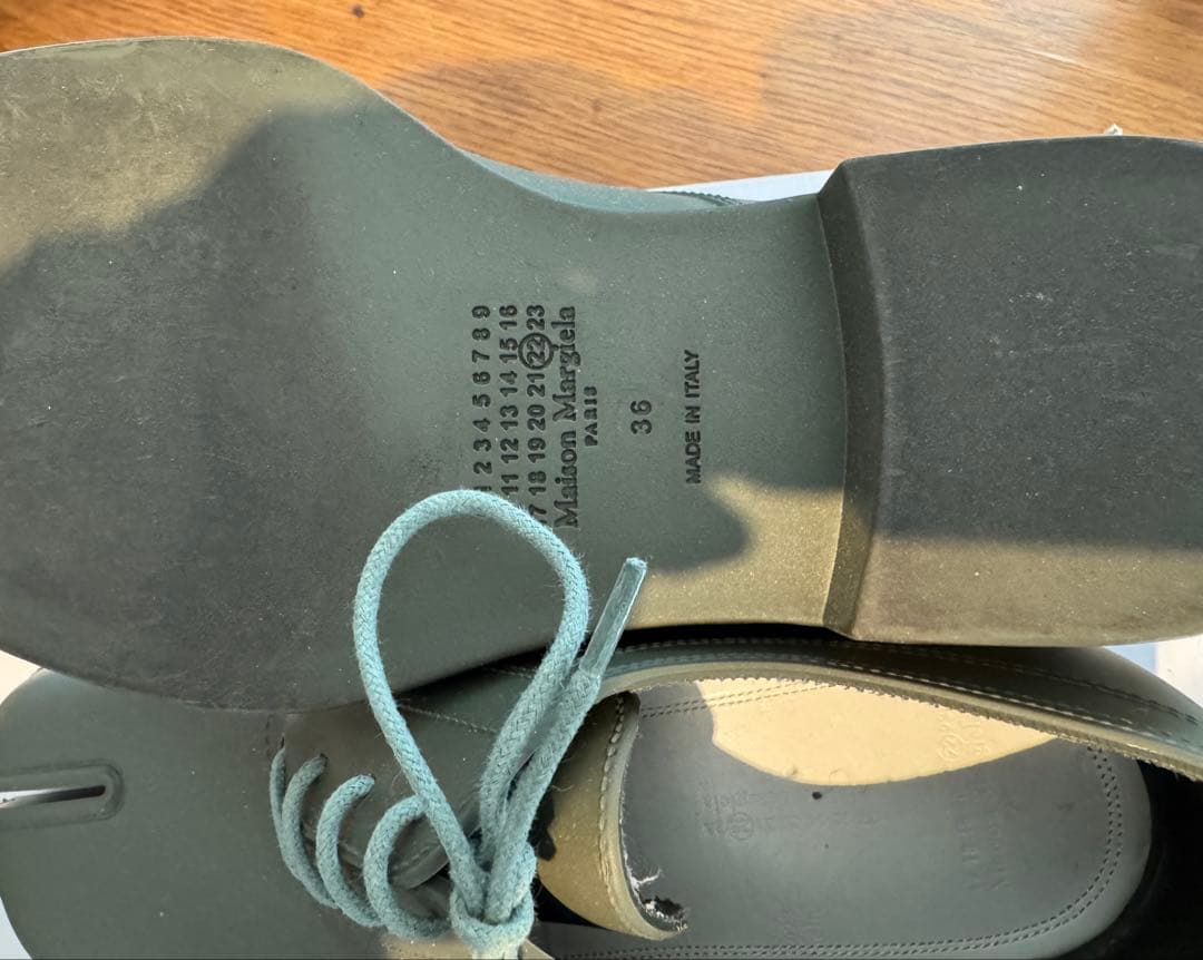 Maison マルジェラ　レインシューズ36 オリーブ