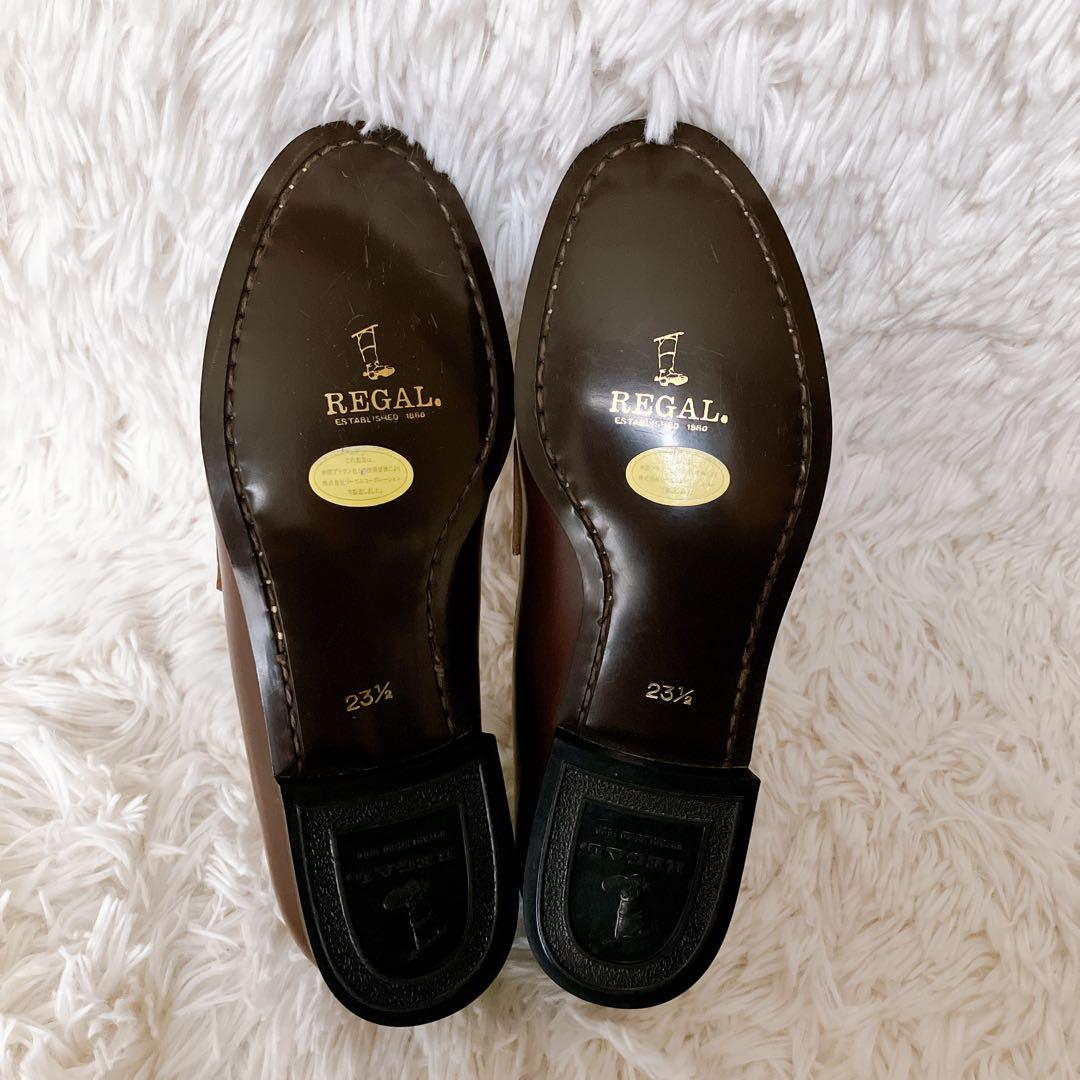 REGAL リーガル ローファー フレキシブル ブラウン23.5cm