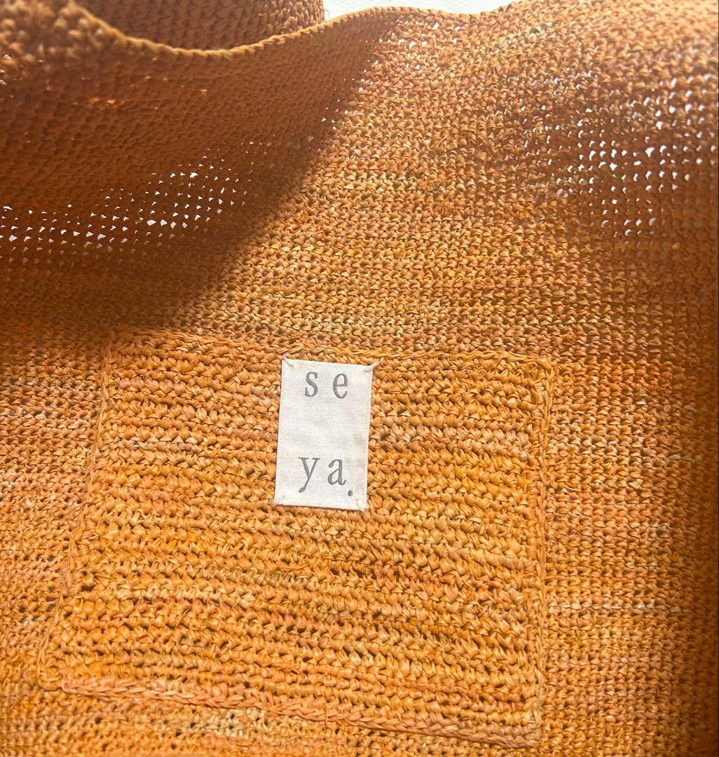 バッグ seya. RAFFIA SHOPPING BAG