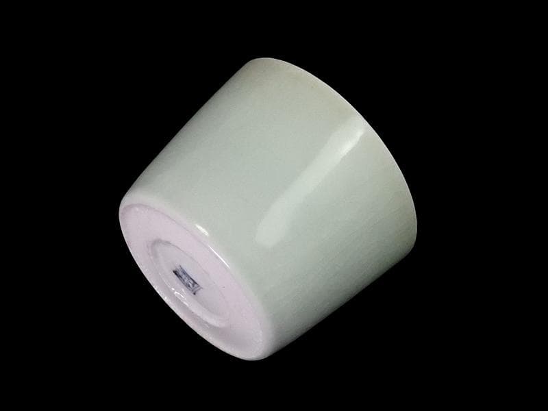 古伊万里　青磁　大振蕎麦猪口　江戸期　AS-fbvm