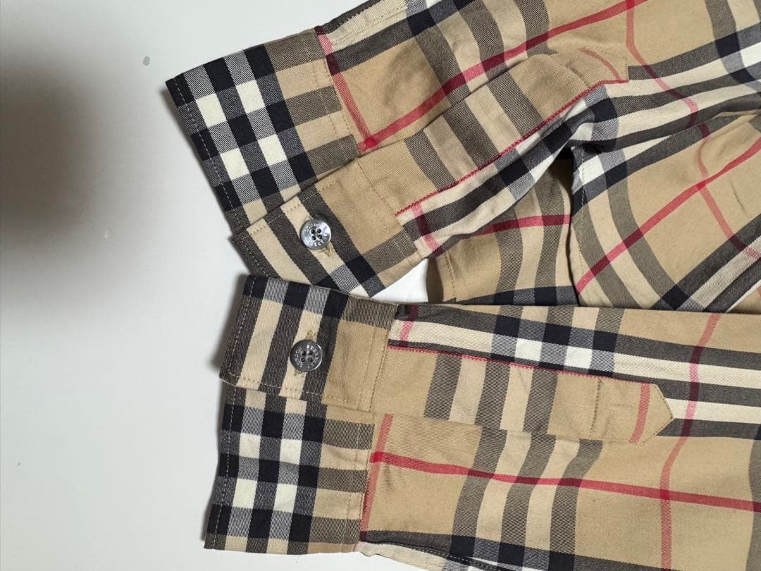 バーバリー　ノバチェックシャツL