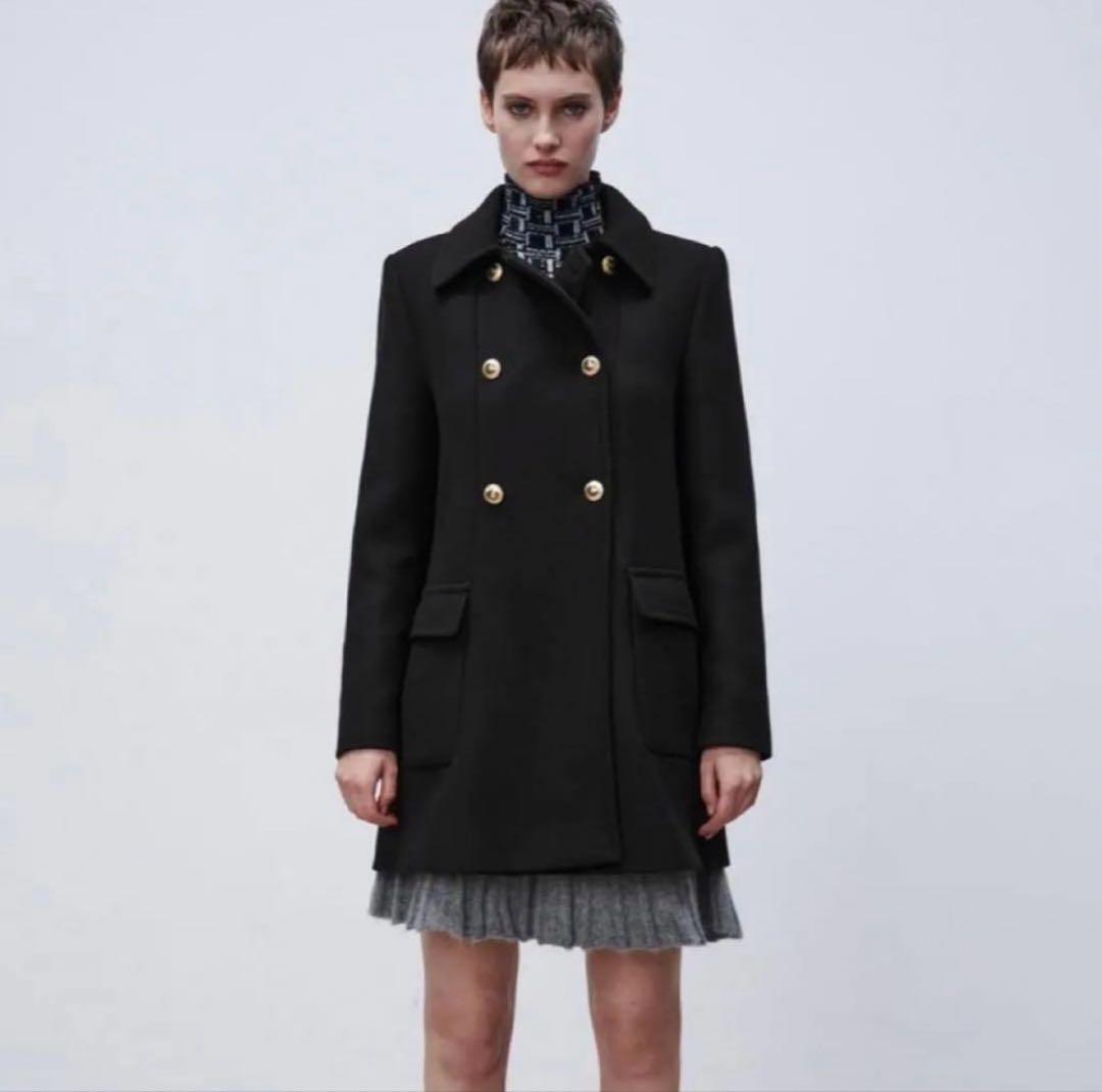 ZARA ウールブレンドコート