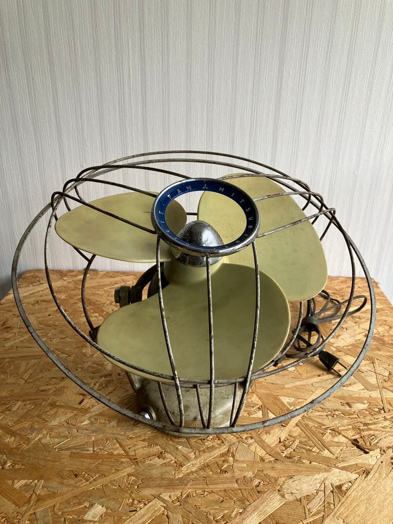 天井用 360度回転 レトロ扇風機 動作品　昭和アンティーク　列車内扇風機タイプ