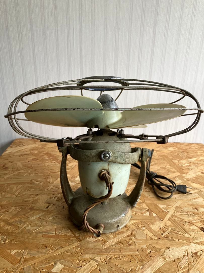 天井用 360度回転 レトロ扇風機 動作品　昭和アンティーク　列車内扇風機タイプ